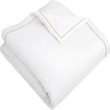 400TC Cotton Single Edge Embroidery Sateen Solid Duvet Cover Set