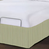 Detachable Wrap Around Polyester Ticking Stripe Tailored Bed Skirt