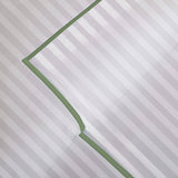 400TC Cotton Single Edge Embroidery Sateen Stripe Duvet Cover Set