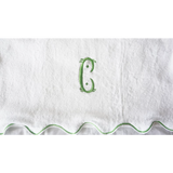 Scalloped Embroidered Bath Towels (Set of 2)