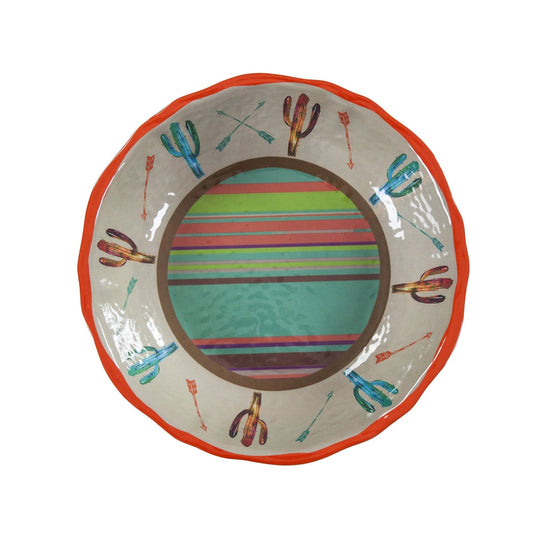 Saguaro Cactus Melamine Serving Bowls, Set of 12