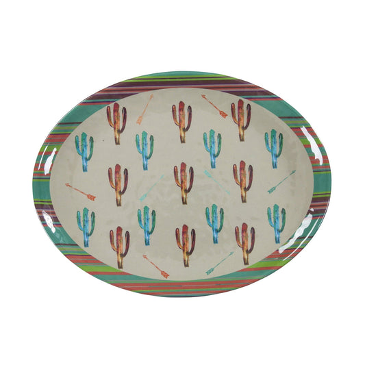 Saguaro Cactus Melamine Serving Platters, Set of 12, 2 MOQ