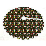 Printed Scalloped Christmas Tree Skirt