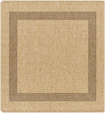 Andie Bordered Faux Jute Outdoor Rug - Clearance