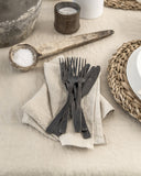 Natural linen napkin set of 2