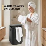 23L Luxury Bucket Towel Warmer, Large Capacity, LED Display, Adjustable Timer, Flip-Top Lid, Child Safe, Auto Shut-Off