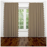Scallop Luxurious Polyester Curtain (Set of 2)