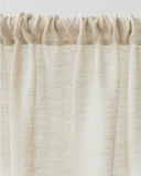 Sheer rod pocket linen curtain panel in Natural melange (1 pcs)