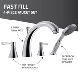 ANZZI Coupe Series 29 in. x 52 in. Quick Fill Walk-In Soaking Tub in White