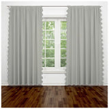 Scallop Luxurious Polyester Curtain (Set of 2)