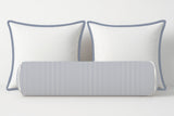 Ticking Stripe Velvet Bolster Pillow Cover
