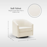 Modern Square Swivel Accent Chair