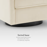 Modern Square Swivel Accent Chair