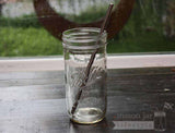 Long 9" Safer Rounded End Stainless Steel Straws for Quart Mason Jars