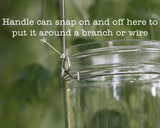 Stainless Steel Wire Handles for Mason Jars 6 Pack