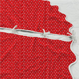 Printed Scalloped Christmas Tree Skirt