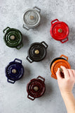 STAUB Cast Iron 0.25-qt Mini Round Cocotte
