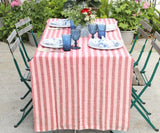 Linen Striped Tablecloth