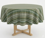 Striped Round Tablecloth - Cotton