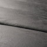 A Upholstered Leather Coffee Table with Metal Base