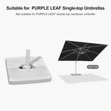 PURPLE LEAF OPEN BOX White Patio Cantilever Umbrella Base ZY02XBBS