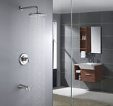 Meno Series Single-Handle 1-Spray Tub and Shower Faucet in Brushed Nickel