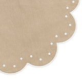 Placemats Round - Scallop Placemat Washable