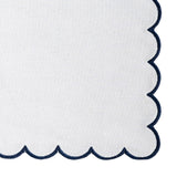 Navy and White Cloth Napkins