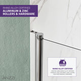 Myth 28 in. x 56 in. Frameless Tub Door with TSUNAMI GUARD