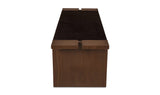 Merritt Outdoor Bench Dark Brown