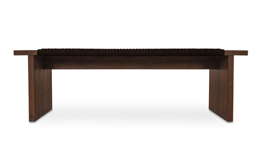 Merritt Outdoor Bench Dark Brown