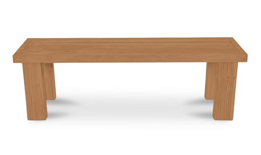 Marina Outdoor Dining Bench Natural