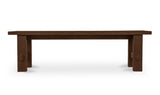 Esmond Outdoor Dining Bench Brown