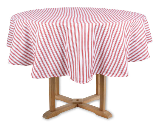 Ticking Tablecloth - Round