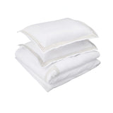 400TC Triple Embroidery Cotton Sateen Solid Bedding Bundle