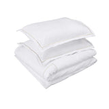 400TC Single Embroidery Cotton Sateen Solid Bedding Bundle