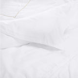 400TC Single Embroidery Cotton Sateen Solid Bedding Bundle