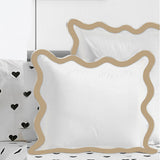 400TC Applique Scalloped Embroidery Cotton Euro Sham