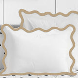 400TC Applique Scalloped Embroidery Cotton Pillow Sham