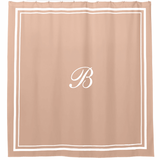 Classic Border Frame Cotton Shower Curtain