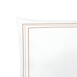 400TC Cotton Classic Embroidery Sateen Solid Duvet Cover Set