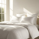 400TC Cotton Double Embroidery Sateen Solid Duvet Cover Set