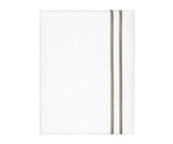 Cotton Flat Sheet - Line Embroidery