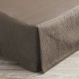 400TC Cotton Horizontal Textured Quilted Tailored Bed skirt