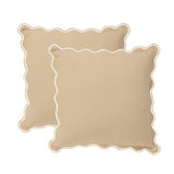 400TC Luxurious Scallop Embroidery Cotton Euro Sham