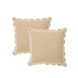 400TC Luxurious Scallop Embroidery & Border Cotton Euro Sham