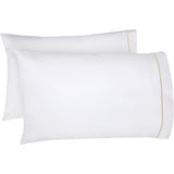 400TC Single Embroidery Cotton Sateen Pillowcases (Set Of 2)