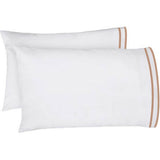 400TC Embroidery & Border Cotton Sateen Solid Sheet set