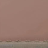 400TC Sateen Solid Cotton Luxurious Scallop Embroidery Tailored Bed Skirt