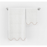 Scalloped Embroidered Bath Towels (Set of 2)